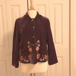 J Jill Velvet Jacket